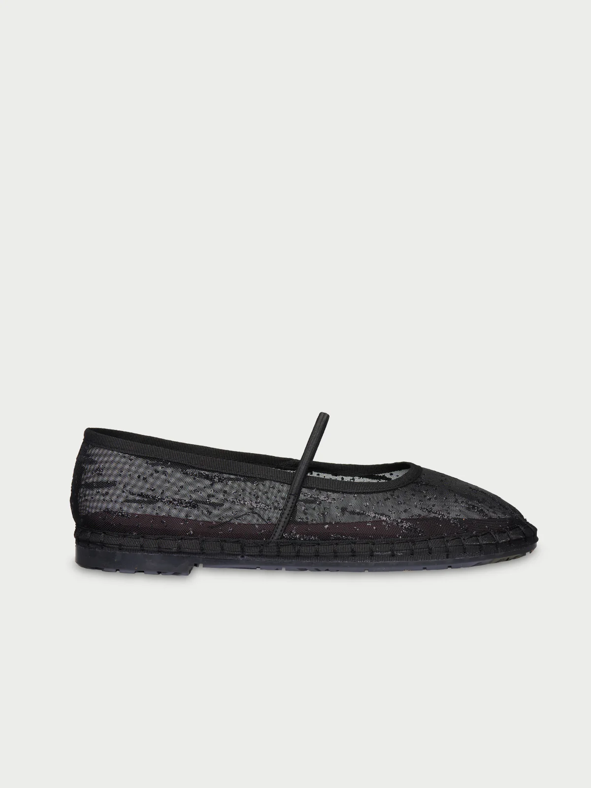 Celie Glitter Mesh Black
