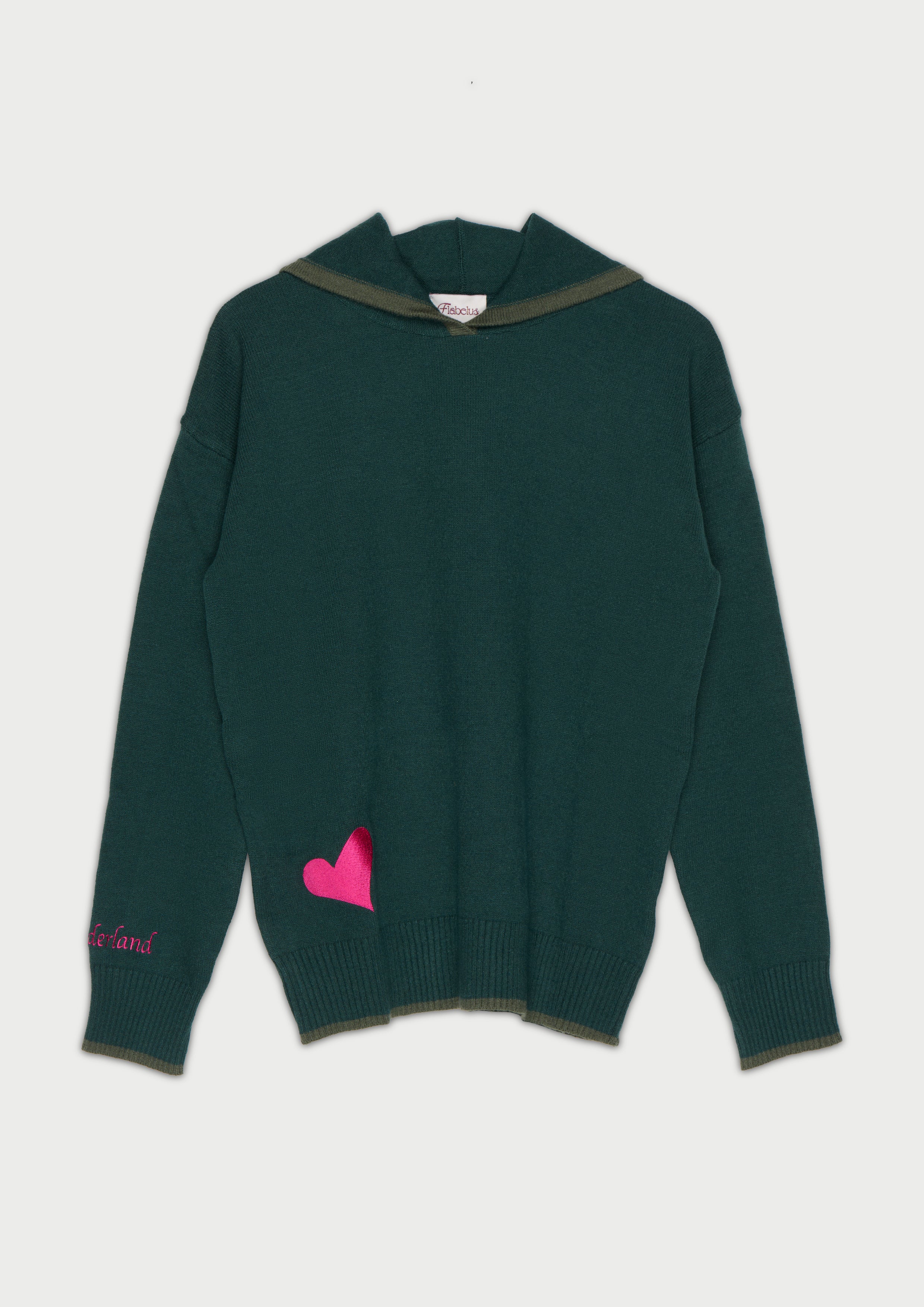 DORMOUSE HOODED JUMPER PETROL