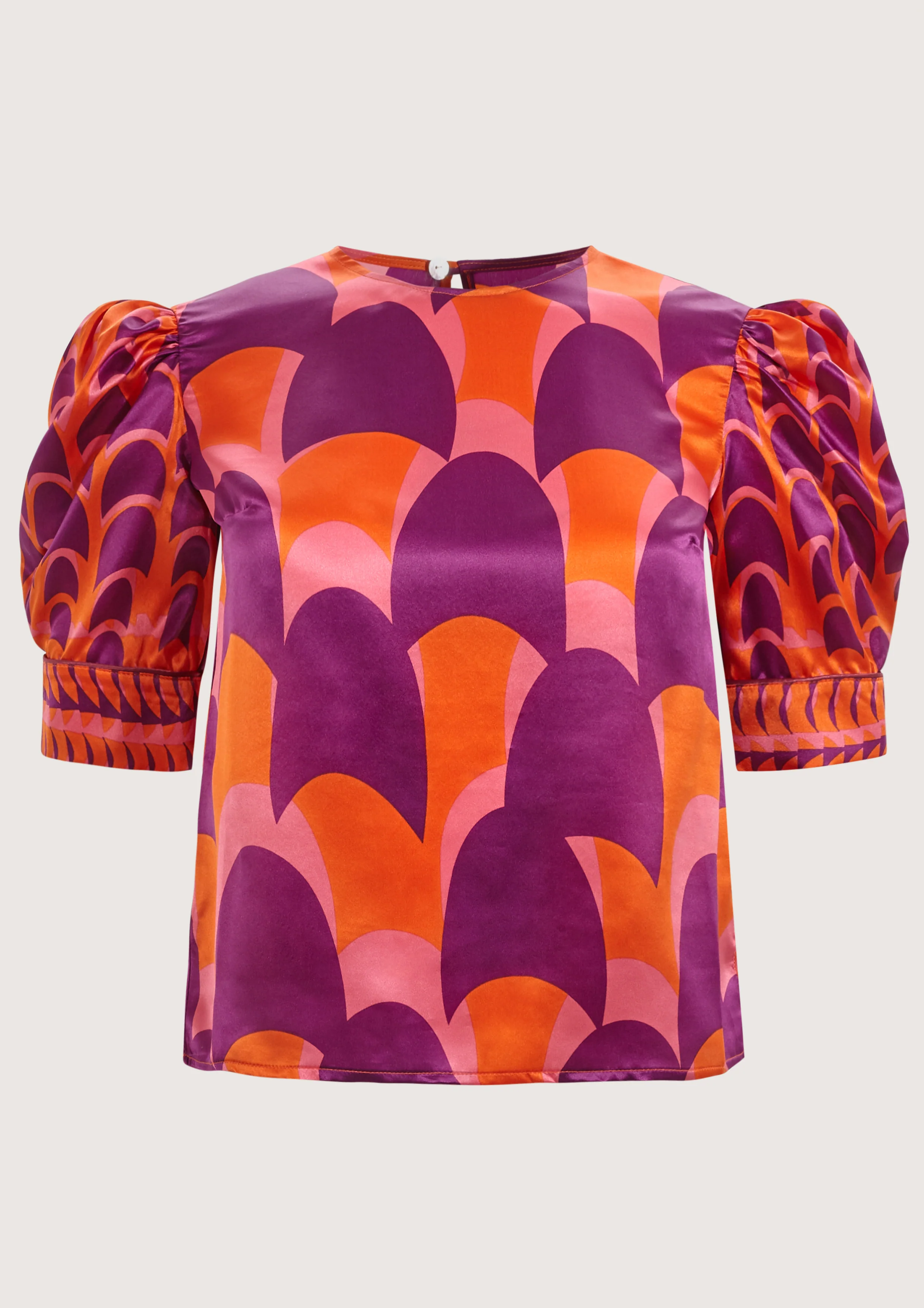 Jean Golf Orange Blouse - Image 2
